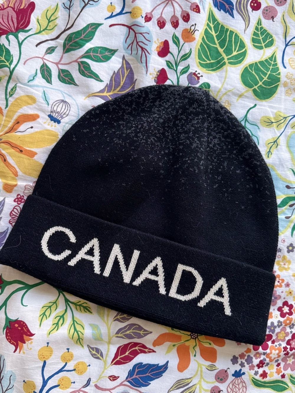 lululemon athletica Kids Black Beanie with White CANADA Lettering